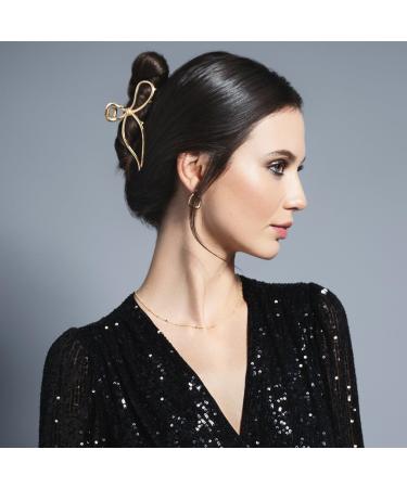 The Hair Edit Gold Gilded Bow Claw Clip - Transform Your Style with the Best Innovation Today! - Buy Online on GoSupps.com