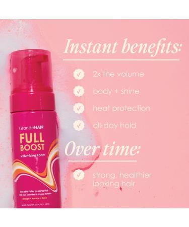 Discover Grande Cosmetics GrandeHAIR Full Boost Volumizing Foam 5.07 oz - Elevate Your Style Instantly! - Buy Online on GoSupps.com