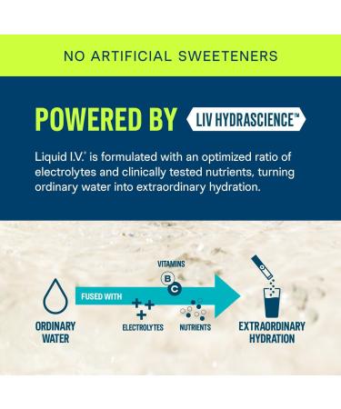 LIQUID I.V. Hydration Multiplier Electrolyte Drink Mix Sugar Free White Peach 10 ct - Discover Premium Quality Shop now! - Buy Online on GoSupps.com
