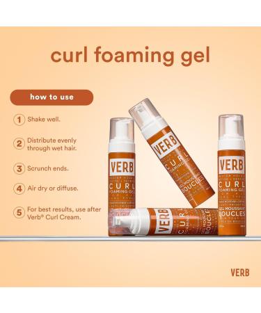 Verb Curl Foaming Gel for Definition + Frizz-Fighting 6.7 oz - Transform Your Style with the Best Innovation Today! - Buy Online on GoSupps.com