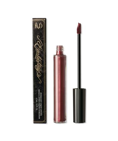 KVD Beauty Metallic Everlasting Hyperlight Vegan Transfer-Proof Liquid Lipstick Queen of Poisons (chestnut rose with fiery shimmer)