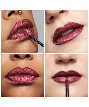 KVD Beauty Metallic Everlasting Hyperlight Vegan Transfer-Proof Liquid Lipstick Queen of Poisons (chestnut rose with fiery shimmer) - Transform Your Style with the Best Innovation Today! - Buy Online on GoSupps.com