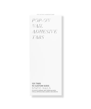 Static Nails Pop-On Nail Adhesive Tabs 120 ct
