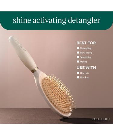 Discover EcoTools Shine Activating Detangler Hairbrush - Elevate Your Style Instantly! - Buy Online on GoSupps.com