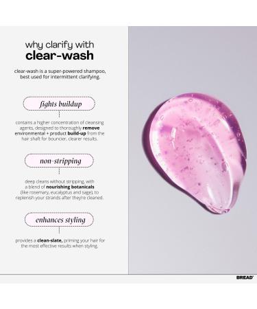 BREAD BEAUTY SUPPLY Clear-Wash: Clarifying Detox Shampoo 10.4 oz - Discover Premium Quality Shop now! - Buy Online on GoSupps.com