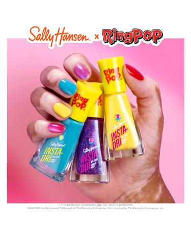 Discover Sally Hansen Insta-Dri x Ring Pop Nail Polish Collection Bling Pop (pink polish with subtle blue shimmer) - Elevate Your Style Instantly! - Buy Online on GoSupps.com