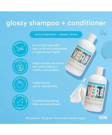 Verb Moisturizing Glossy Conditioner for Dry, Dull Hair 12.0 oz - Transform Your Style with the Best Innovation Today! - Buy Online on GoSupps.com