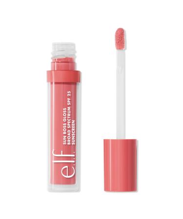 e.l.f. Cosmetics Sun Boss Gloss SPF 25 Blush Much? 0.13 oz