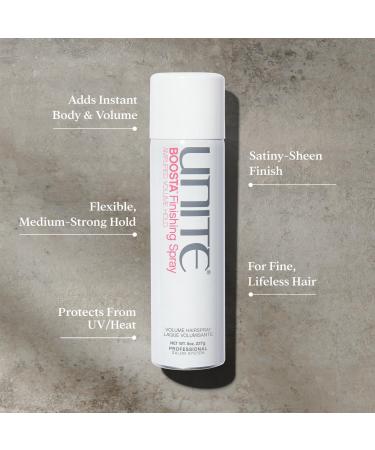 UNITE Hair BOOSTA Finishing Spray For Volume 8.0 oz - Transform Your Style with the Best Innovation Today! - Buy Online on GoSupps.com