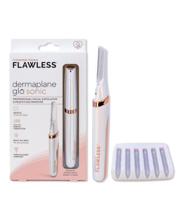 Flawless by Finishing Touch Dermaplane Glo Sonic Lighted Facial Exfoliator