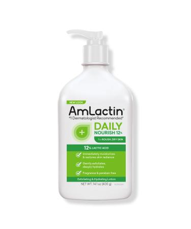 AmLactin Daily Nourish Lotion with 12% Lactic Acid AHA 14.0 oz