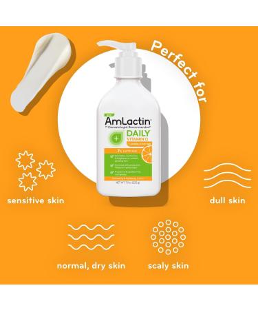 Discover AmLactin Daily Vitamin C Lotion with 7% Lactic Acid AHA 7.9 oz - Elevate Your Style Instantly! - Buy Online on GoSupps.com
