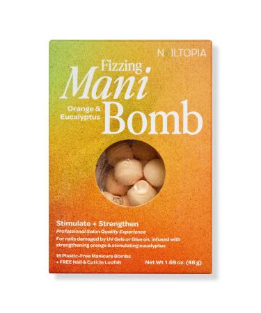 Nailtopia Fizzing Orange & Eucalyptus Mani Bomb 1.69 oz