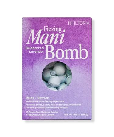 Nailtopia Fizzing Blueberry & Lavender Mani Bomb 1.69 oz