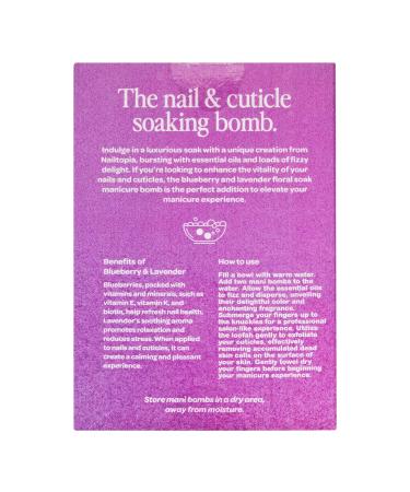 Discover Nailtopia Fizzing Blueberry & Lavender Mani Bomb 1.69 oz - Elevate Your Style Instantly! - Buy Online on GoSupps.com