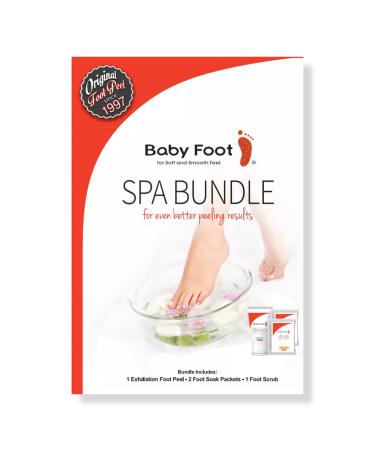 Baby Foot Foot Peel, Soaks & Scrub Spa Bundle 4 ct