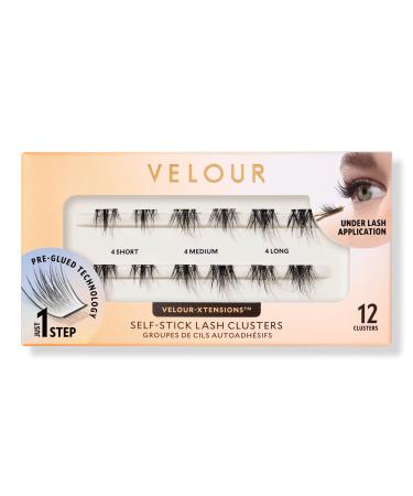 Velour Lashes Velour-Xtensions Self-Stick Spiky Chic Lash Clusters