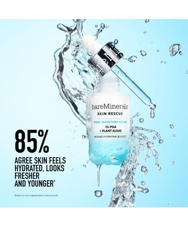 bareMinerals SKIN RESCUE Pure Moisture Serum with 1% PGA and Plant Algae 1.0 oz - Transform Your Style with the Best Innovation Today! - Buy Online on GoSupps.com