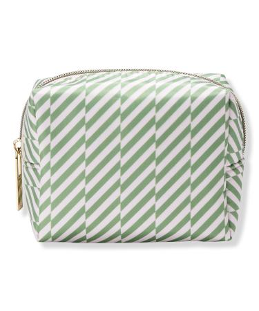 Tartan + Twine Pink & Green Striped Makeup Cube