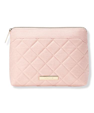 Tartan + Twine Pink Denim Quilted Clutch