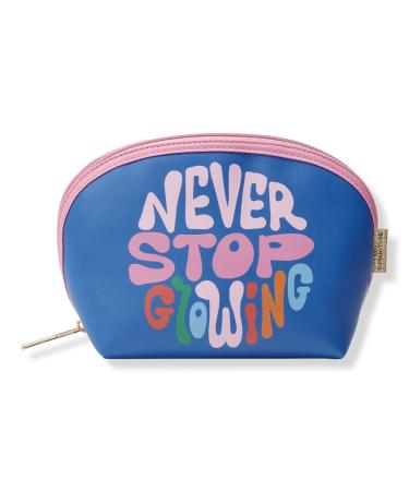 Tartan + Twine Blue "Never Stop Glowing" Round Top