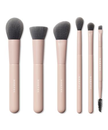 Morphe Travel Shaping Essentials Bamboo & Charcoal-Infused Travel Brush Set