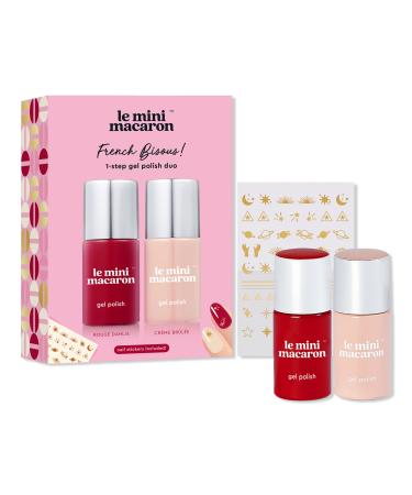 Le Mini Macaron "French Bisous!" Gel Polish Duo Set