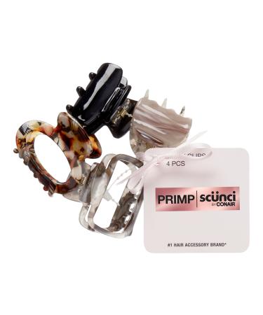 Discover ScÃ¼nci PRIMP Mix Acrylic Claw Clips - Tort 4 ct - Elevate Your Style Instantly! - Buy Online on GoSupps.com