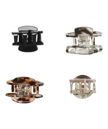 Discover ScÃ¼nci PRIMP Mix Acrylic Claw Clips - Tort 4 ct - Elevate Your Style Instantly! - Buy Online on GoSupps.com