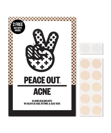 Peace Out Travel Size Salicylic Acid Acne Healing Dots 10 ct
