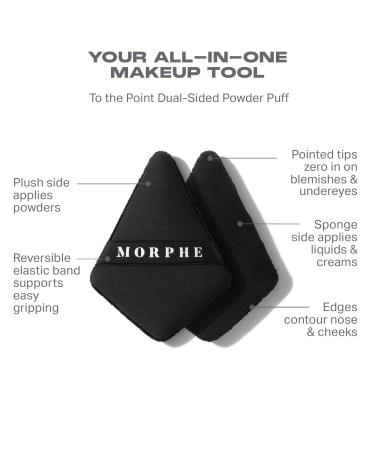 Discover Morphe To the Point Dual-Sided Powder Puff 1 ct - Elevate Your Style Instantly! - Buy Online on GoSupps.com