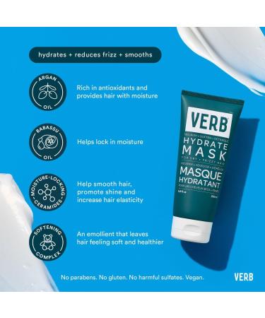 Verb Hydrate Mask for Dry and Thirsty Hair 6.8 oz - Transform Your Style with the Best Innovation Today! - Buy Online on GoSupps.com