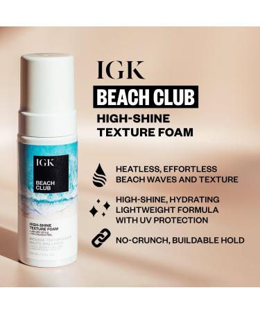Discover IGK Beach Club High-Shine Texture Foam 5.0 oz - Elevate Your Style Instantly! - Buy Online on GoSupps.com