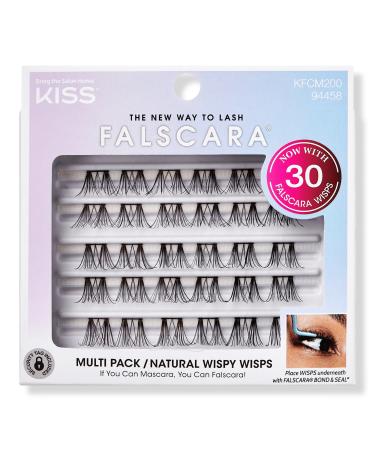 Kiss Falscara Multipack, Lash Clusters Natural Wispy