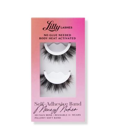 Lilly Lashes MoneyMaker Self-Adhesive 3D Faux Mink Lashes 1 pair
