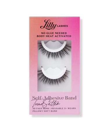Lilly Lashes TrendSetter Self-Adhesive 3D Faux Mink Lashes 1 pair