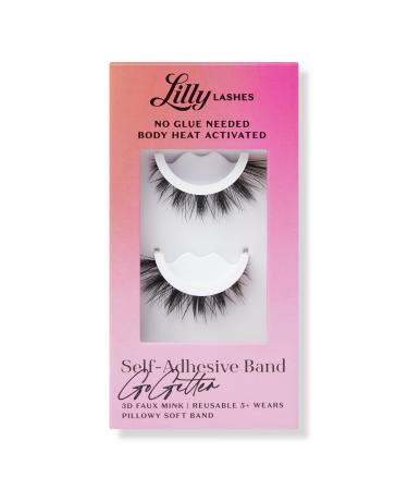 Lilly Lashes GoGetter Self-Adhesive 3D Faux Mink Lashes 1 pair