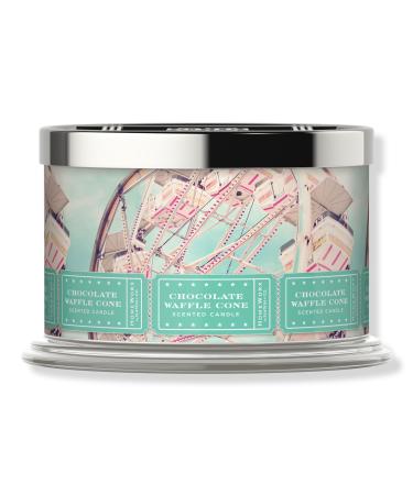 HomeWorx Chocolate Waffle Cone 4-Wick Scented Candle