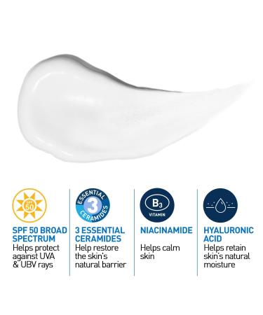 CeraVe AM Lotion Face Moisturizer with SPF 50 for Balanced to Oily Skin 3.0 oz - Discover Premium Quality Shop now! - Buy Online on GoSupps.com