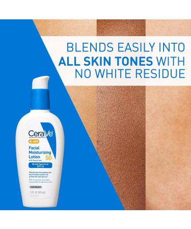 CeraVe AM Lotion Face Moisturizer with SPF 50 for Balanced to Oily Skin 3.0 oz - Discover Premium Quality Shop now! - Buy Online on GoSupps.com