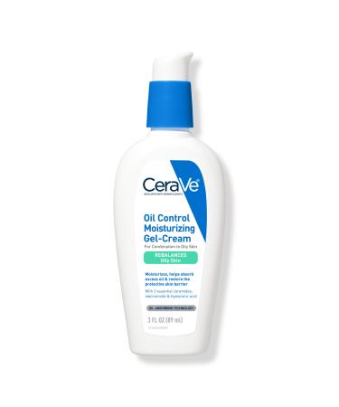 CeraVe Oil Control Moisturizing Gel-Cream Face Moisturizer for Oily Skin 3.0 oz