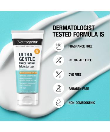 Neutrogena Ultra Gentle Daily Facial Moisturizer Sunscreen Broad Spectrum SPF 30 3.4 oz - Transform Your Style with the Best Innovation Today! - Buy Online on GoSupps.com