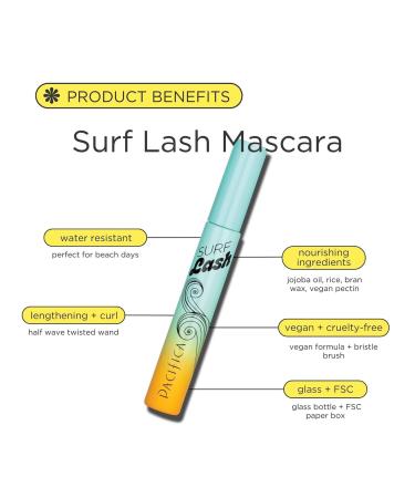 Pacifica Surf Lash Water Resistant Mascara Bonfire Black - Discover Premium Quality Shop now! - Buy Online on GoSupps.com