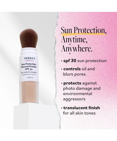 Discover DERMA E Sun Protection Mineral Powder SPF 30 0.16 oz - Elevate Your Style Instantly! - Buy Online on GoSupps.com