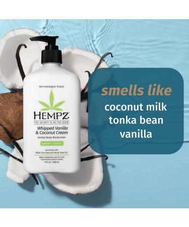 Discover Hempz Whipped Vanilla & Coconut Cream Herbal Body Moisturizer 17 oz - Elevate Your Style Instantly! - Buy Online on GoSupps.com