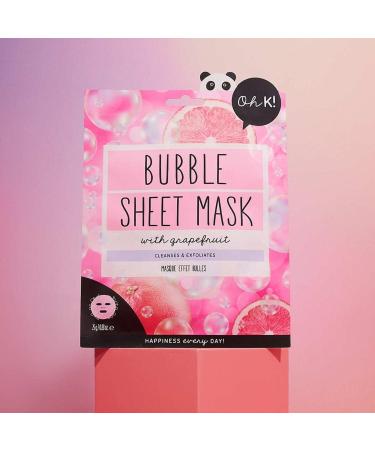 Oh K! Pink Bubble Sheet Mask with Grapefruit 1 ct - Transform Your Style with the Best Innovation Today! - Buy Online on GoSupps.com