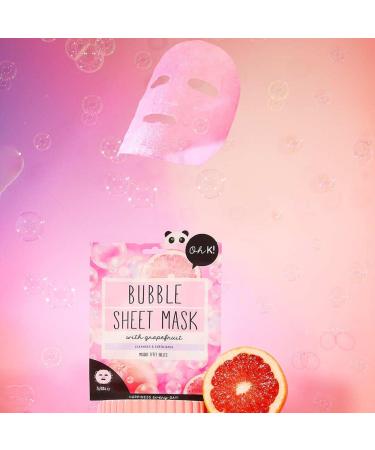 Oh K! Pink Bubble Sheet Mask with Grapefruit 1 ct - Transform Your Style with the Best Innovation Today! - Buy Online on GoSupps.com