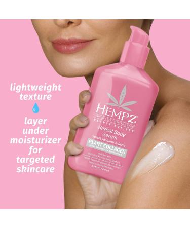 Hempz Sweet Jasmine and Rose Herbal Body Serum with Plant Collagen 8.5 oz - Transform Your Style with the Best Innovation Today! - Buy Online on GoSupps.com