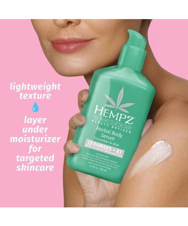 Discover Hempz Cucumber and Aloe Herbal Body Serum With Ceramides & B3 8.5 oz - Elevate Your Style Instantly! - Buy Online on GoSupps.com