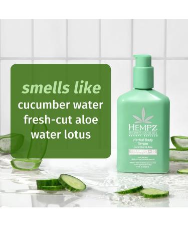 Discover Hempz Cucumber and Aloe Herbal Body Serum With Ceramides & B3 8.5 oz - Elevate Your Style Instantly! - Buy Online on GoSupps.com